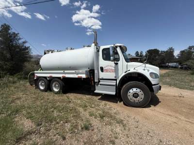 D&S Septic Solutions branded septic pumping truck