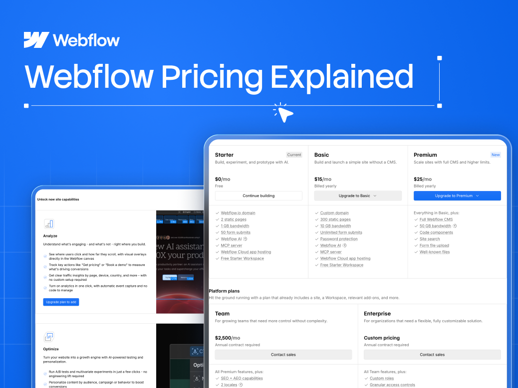 Webflow Pricing Explained: Which Plan Is Right for You (2026)