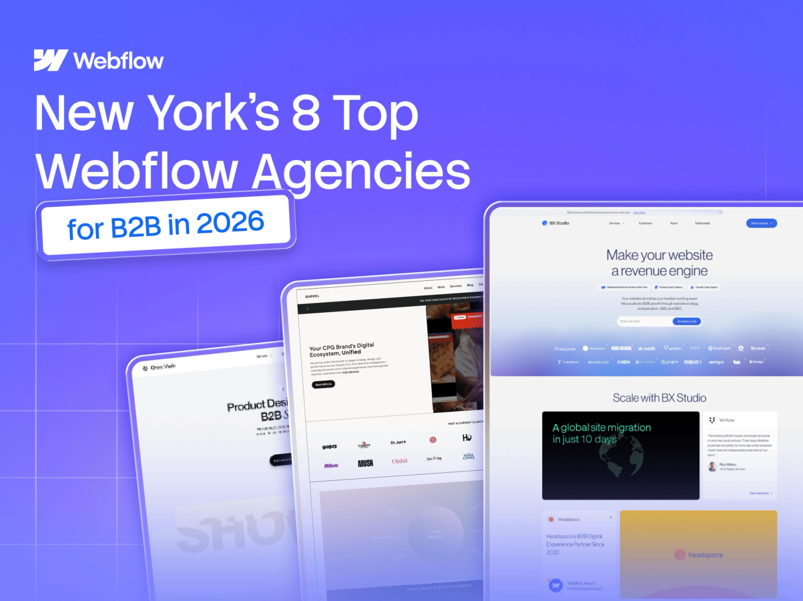New York's 8 Top Webflow Agencies for B2B in 2026