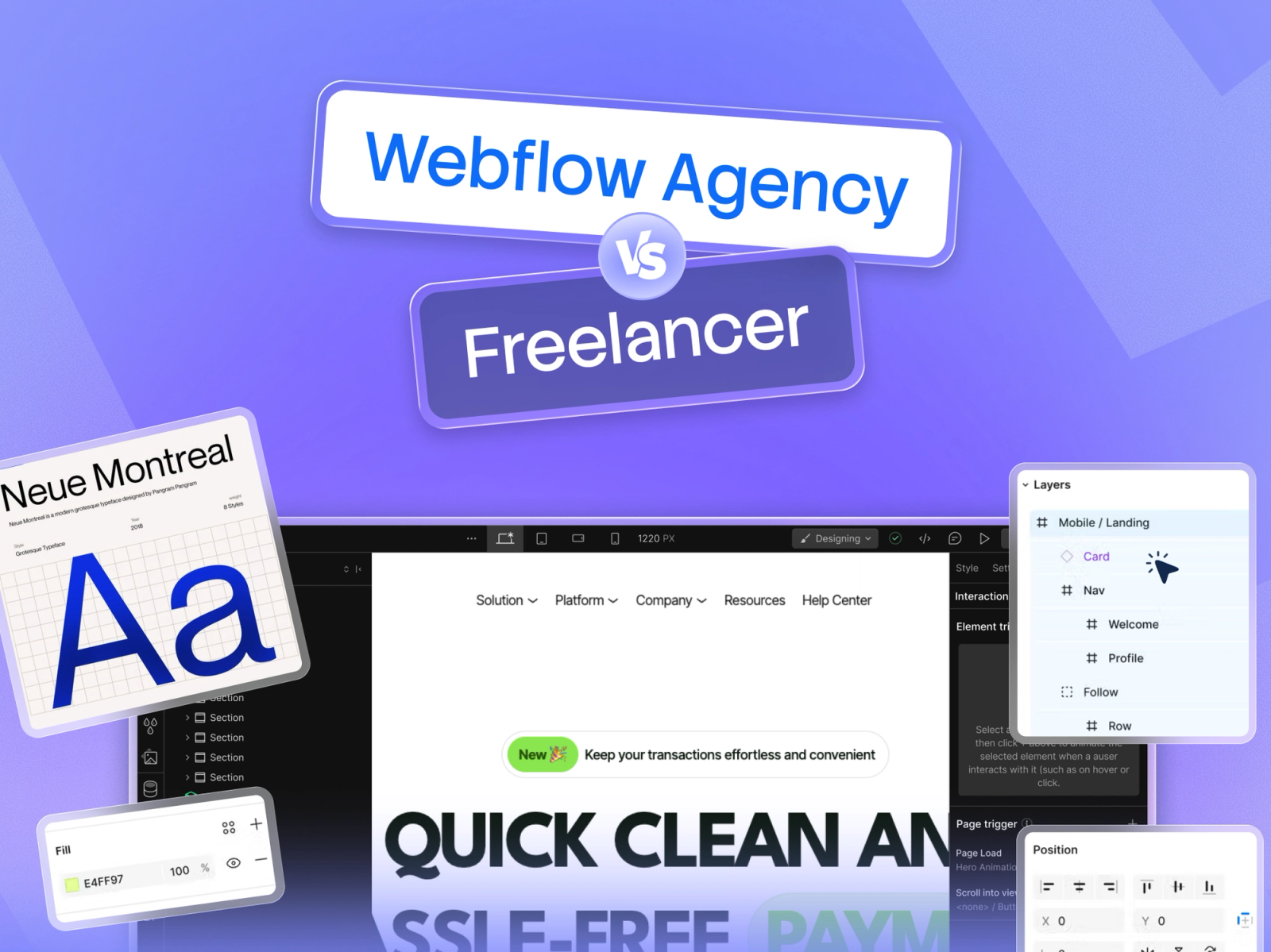 Webflow Agency vs Freelancer: When Each Makes Sense (With Cost Comparisons)