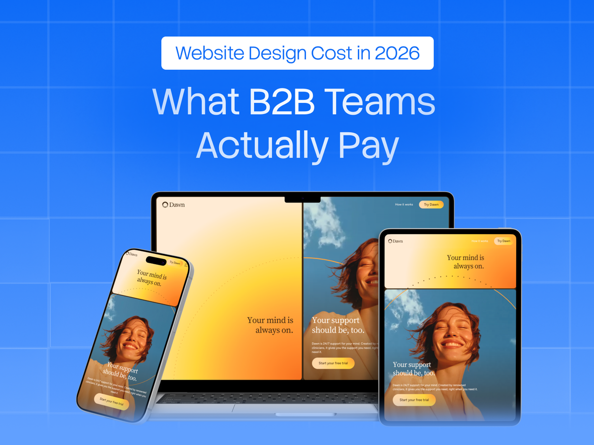 Website Design Cost in 2026: What B2B Teams Actually Pay