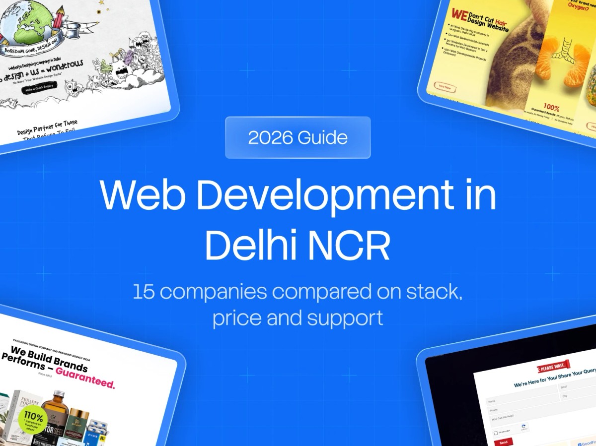 15 Best Web Development Companies in Delhi NCR (2026)