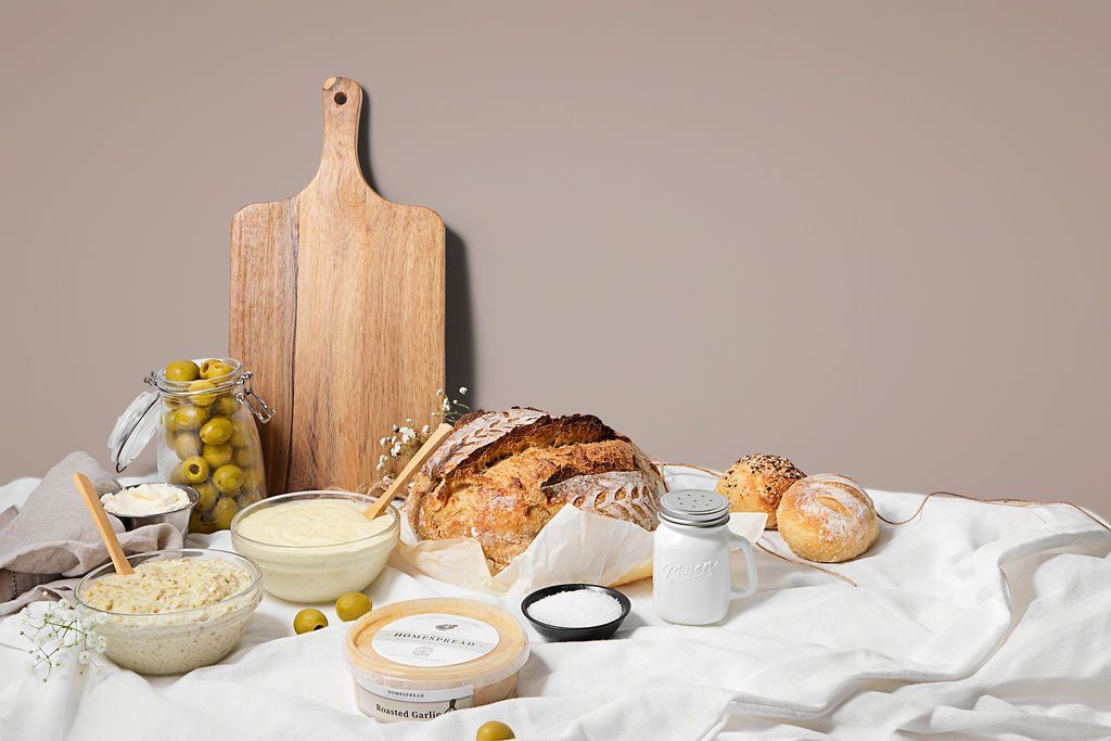 Homespread Artisan Sourdough and Dips