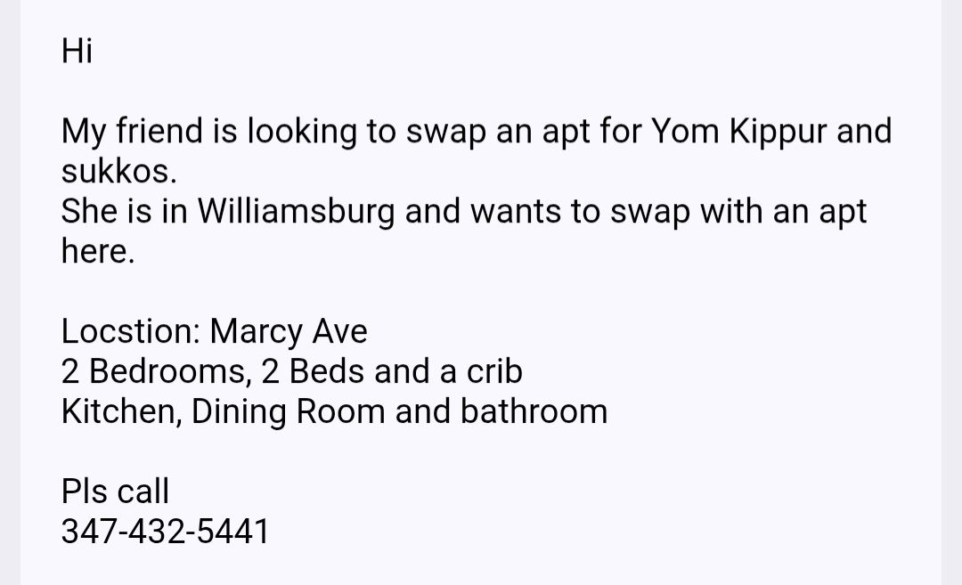 Apt Swap for YK and succos