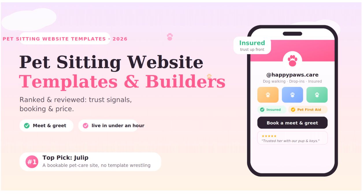 Pet Sitting Website Templates: Best Picks to Start