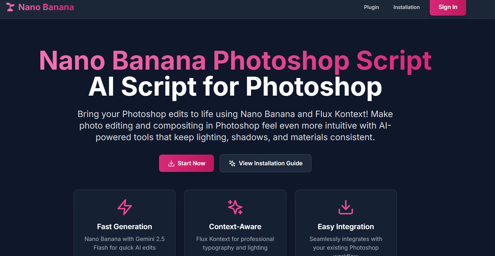 Nano Banana Photoshop Script