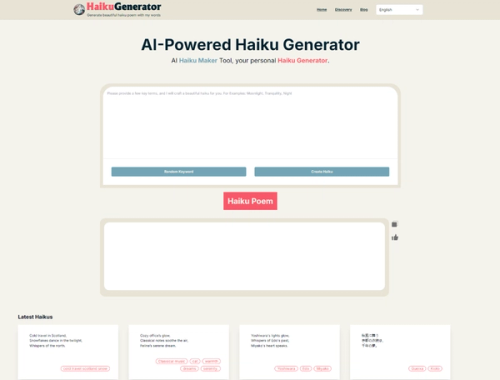 image of Haiku Generator