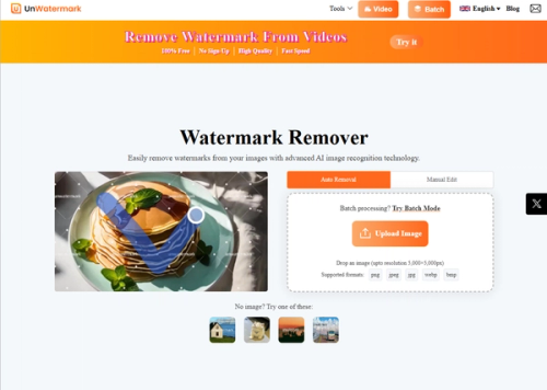 image of Watermark Remover Unwatermark.AI