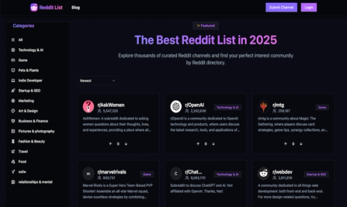 image of Reddit List