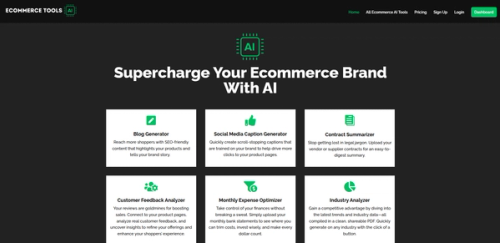 image of  Ecommerce Tools AI 