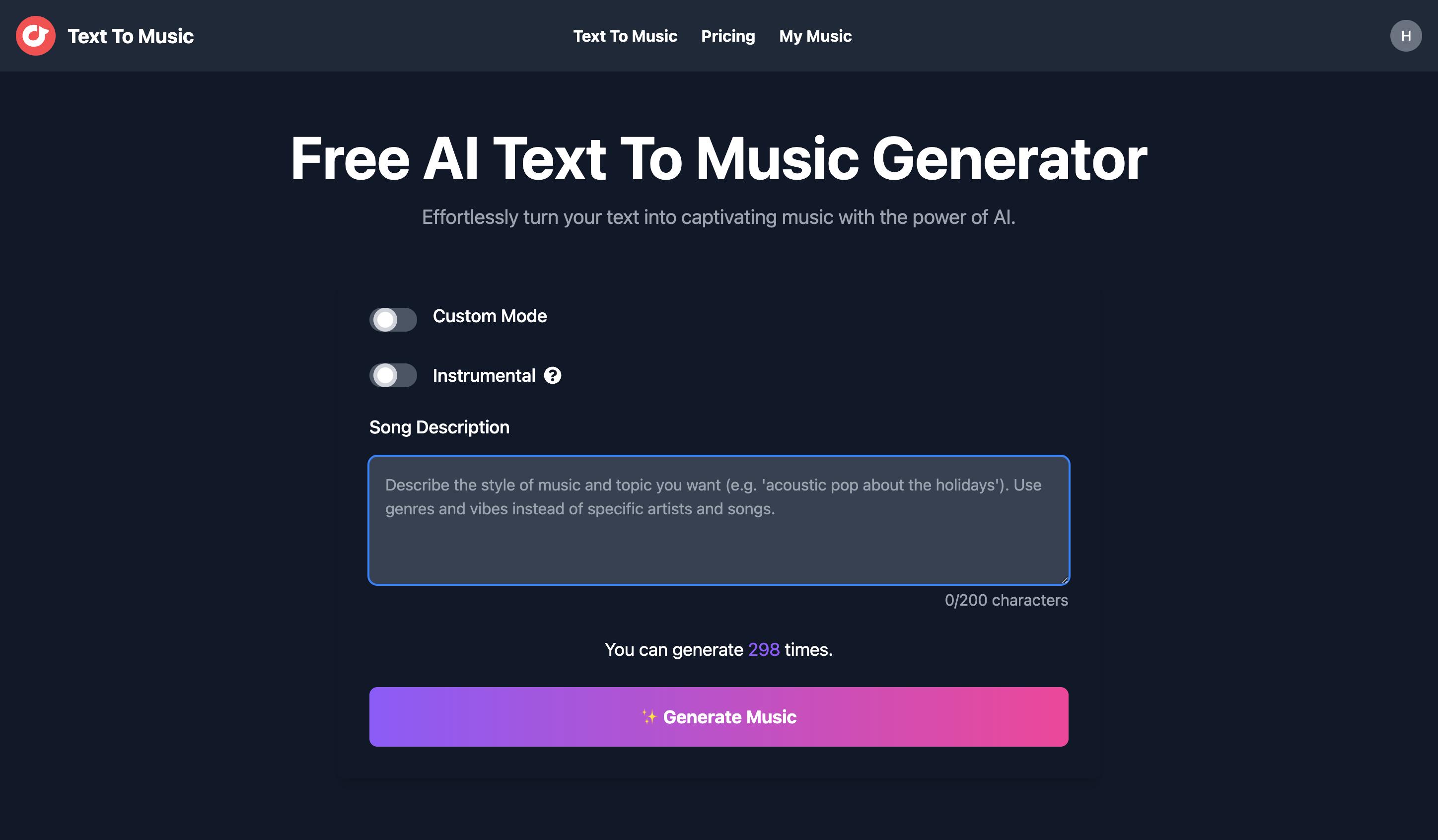 Text To Music