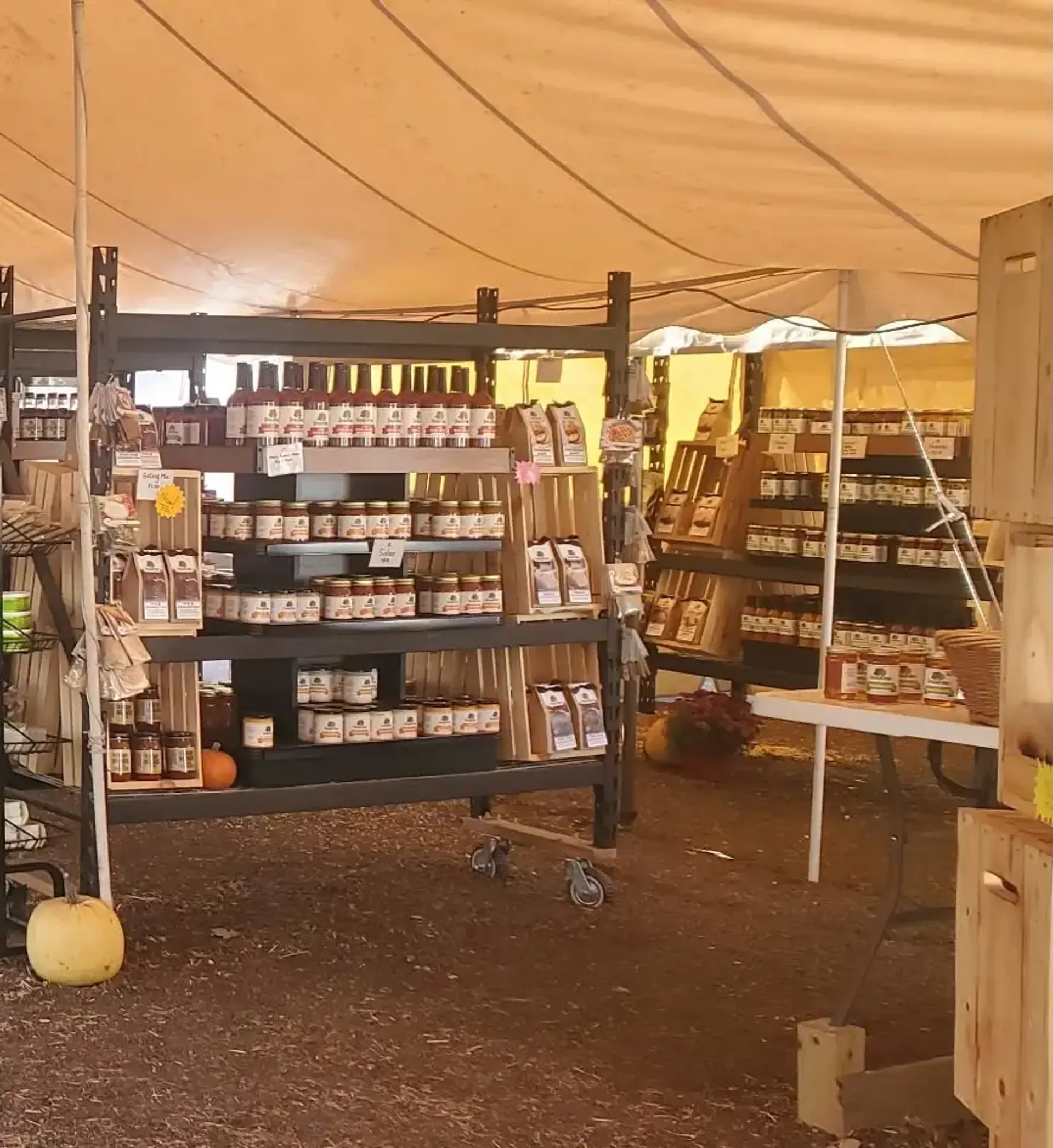 Brand Barn with fresh products