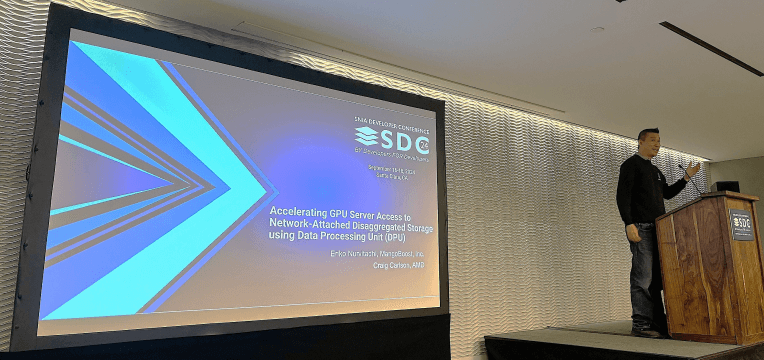 MangoBoost Releases GPU-Storage-Boost Solution Using MI300X GPU Servers at the SNIA Developer Conference 2024