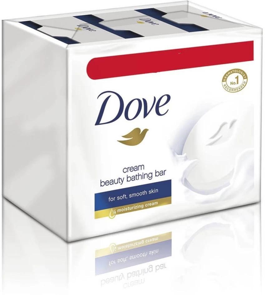 DOVE SOAP CREAM BATHING BAR 3*125GM FREE