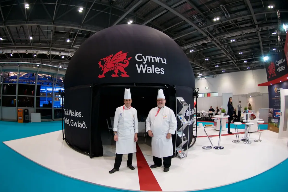 Dome installation for Welsh Government