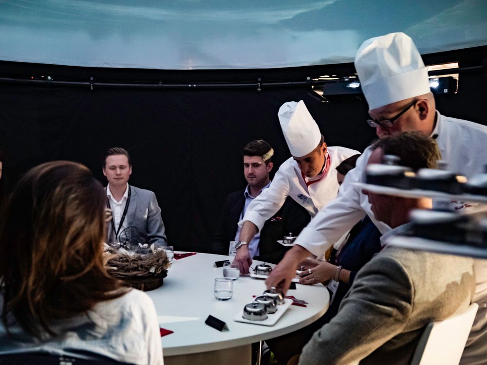 Immersive Dinning experience for Welsh Government