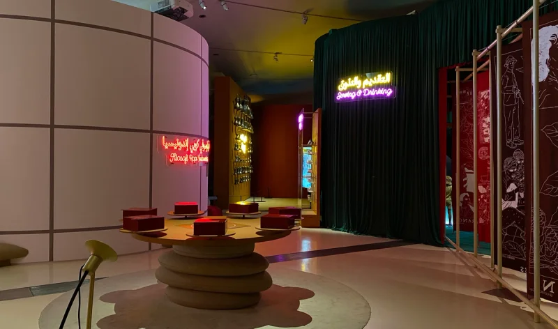 Immersive installation at the National Museum of Qatar