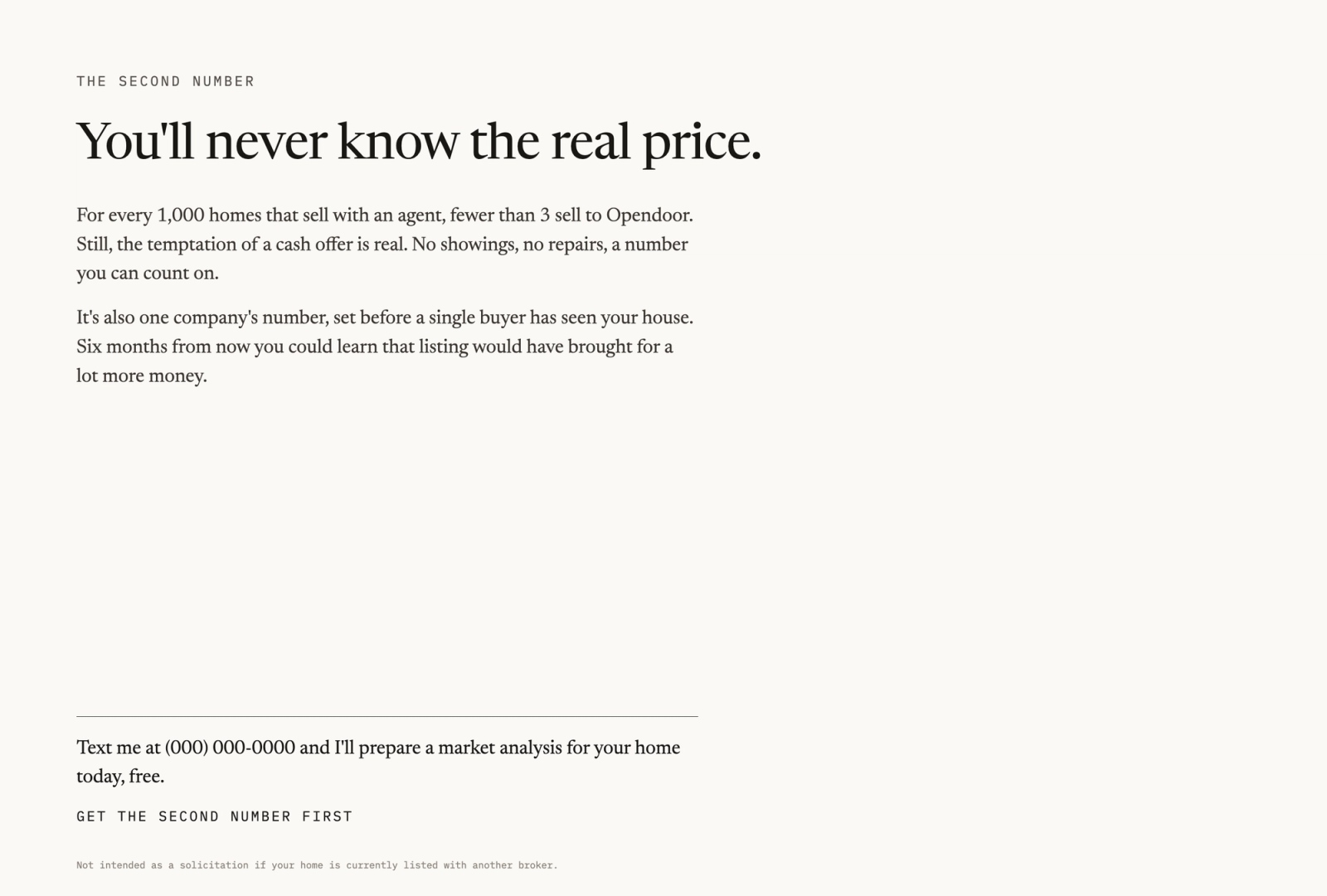 Mail back. Concede the speed, then price it.