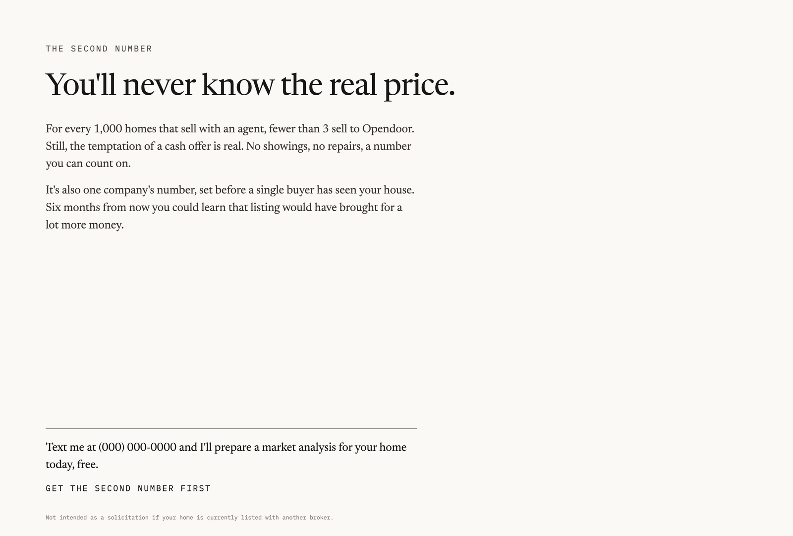 Mail back. Concede the speed, then price it.