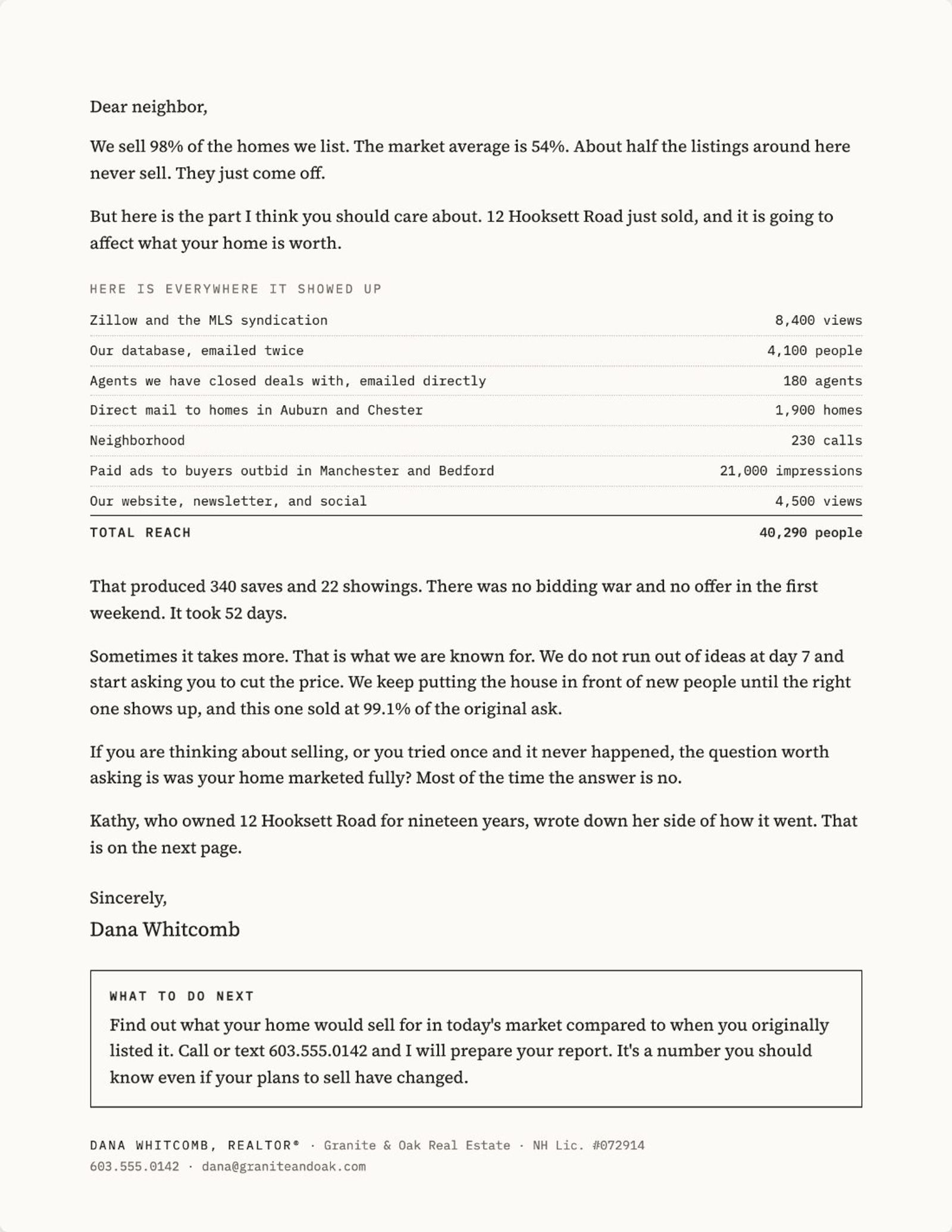 Page one of the concept letter