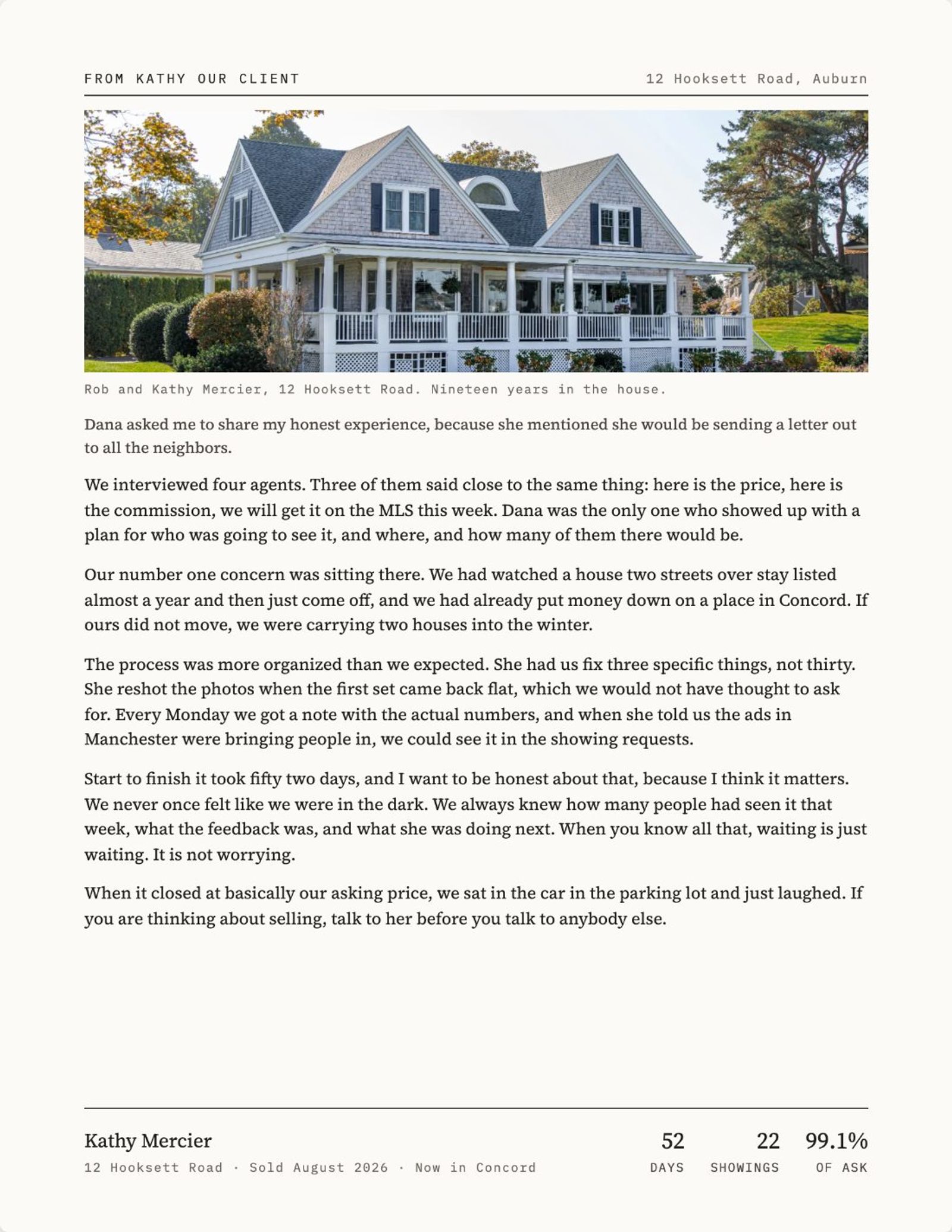 Page two of the concept letter