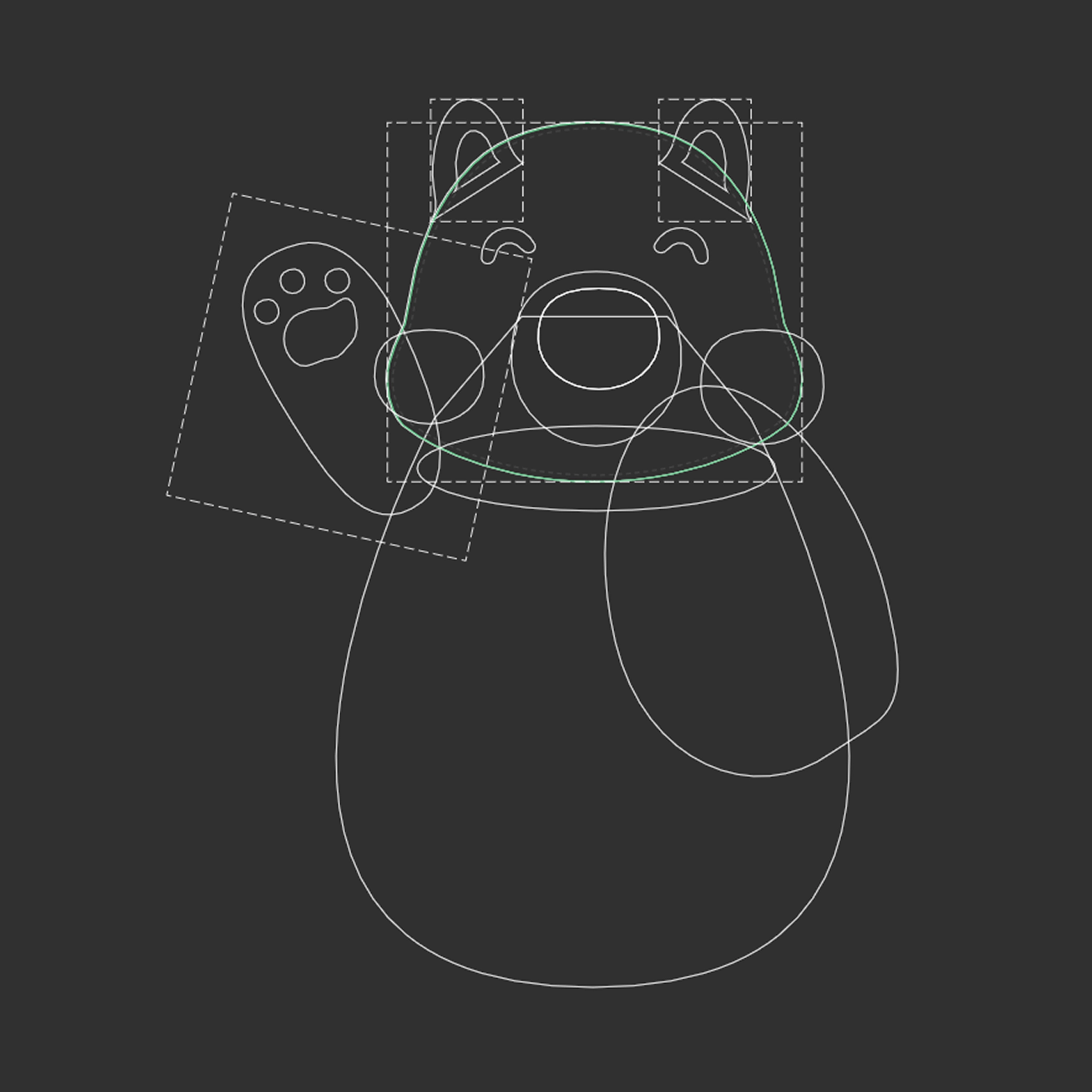 Illustration wireframe