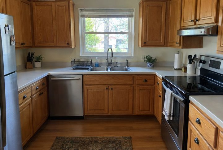 Example kitchen room after cleaning (illustrative)