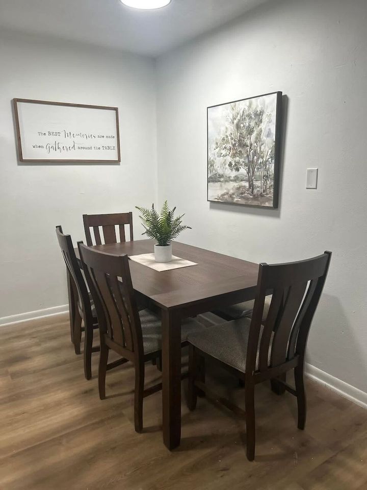 Dining after JNC deep clean — client home, Lynchburg area