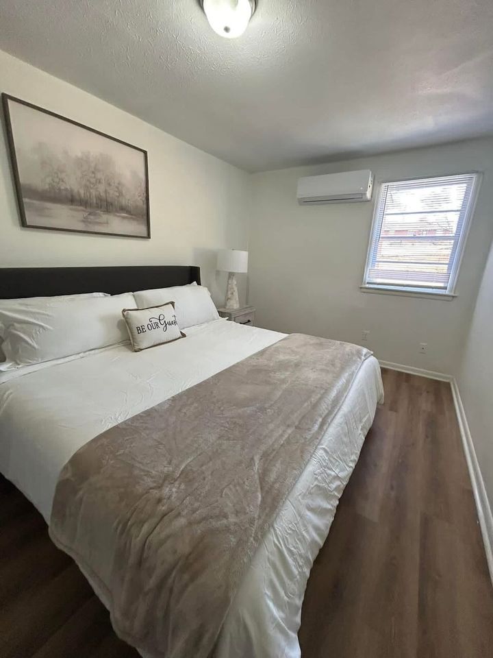 Bedroom after JNC deep clean — client home, Lynchburg area