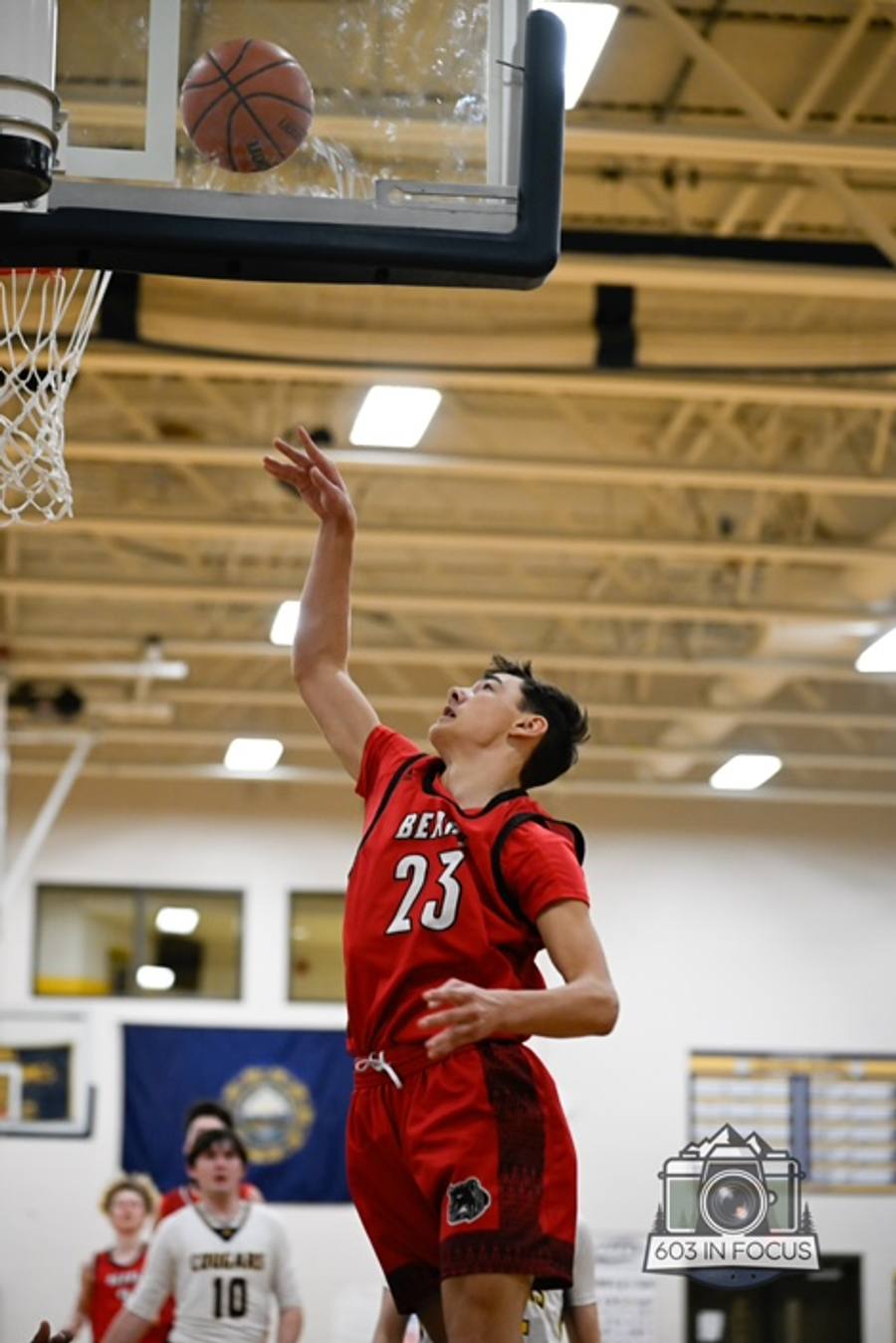 Basketball player in motion