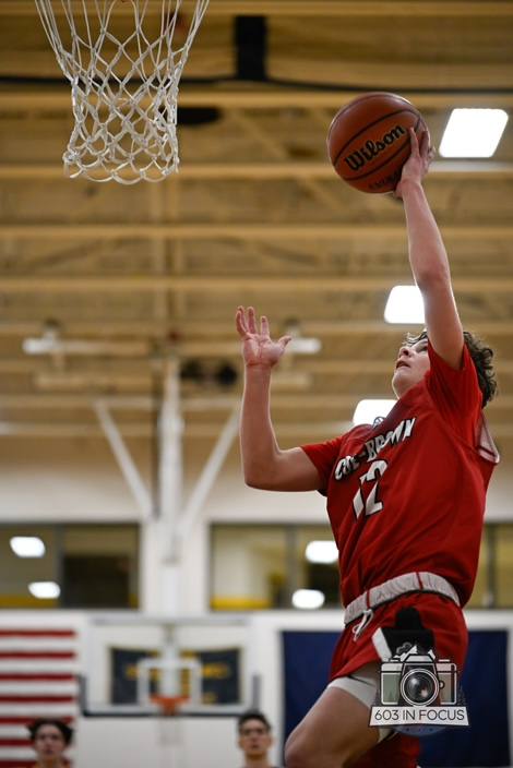 Basketball action shot