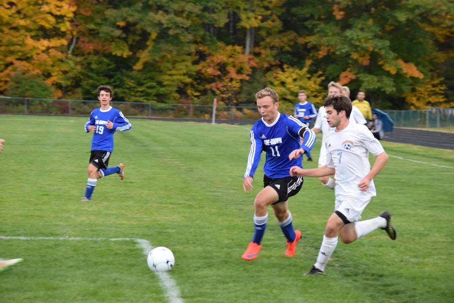 High school soccer match