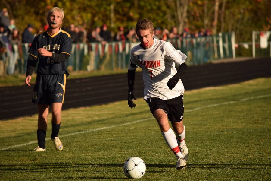 Soccer team action