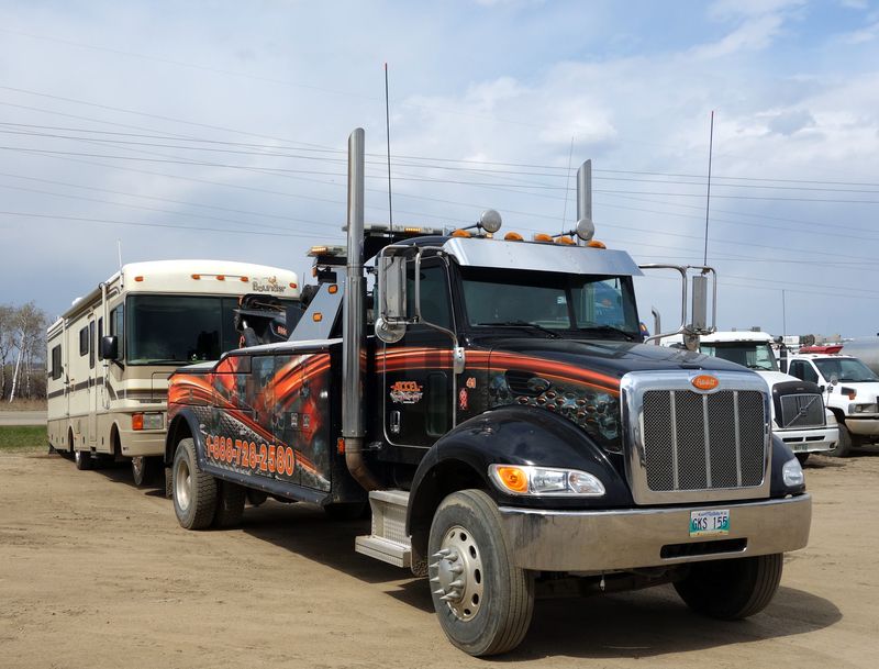 Towing a motorhome