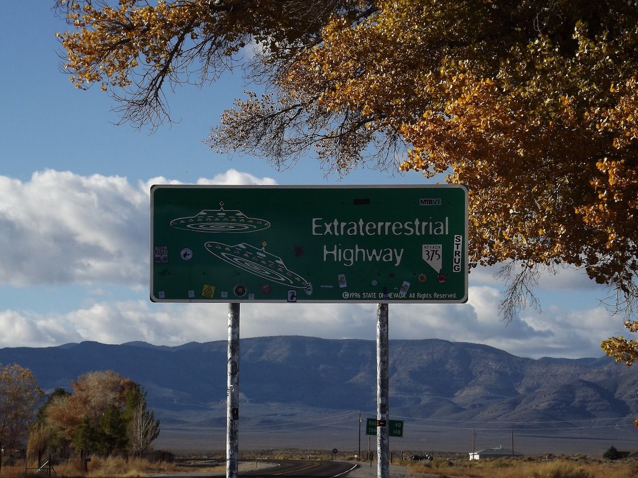 Extraterrestrial Highway sign