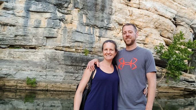 Mike Kneale and his wife