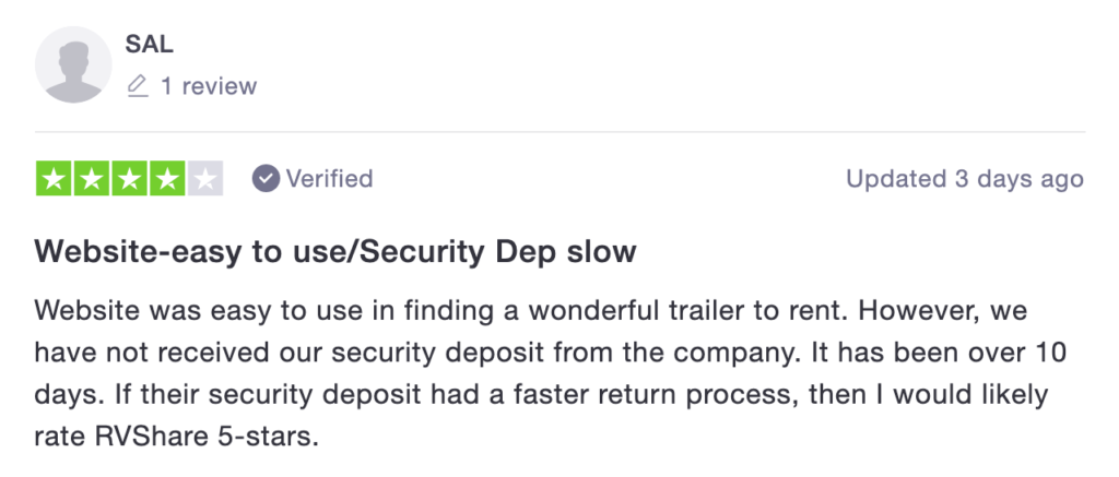 rvshare reviews