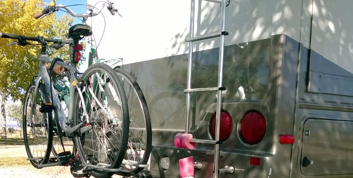 RV bike rack