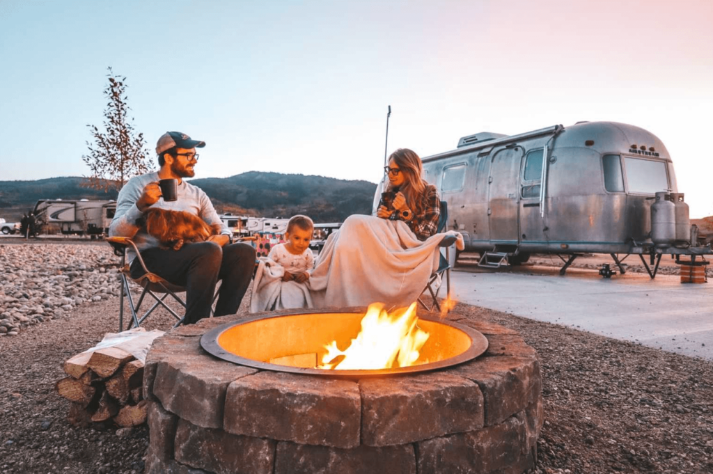 Airstream campfire