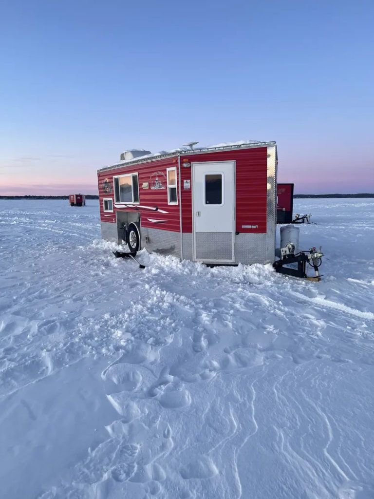Icehouse made for RVing and ice-fishing