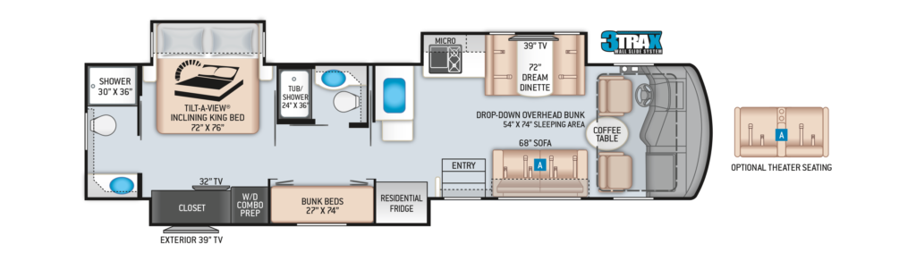 2 bedroom motorhome