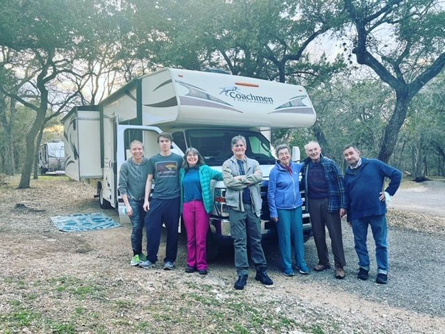 RV owner with vehicle