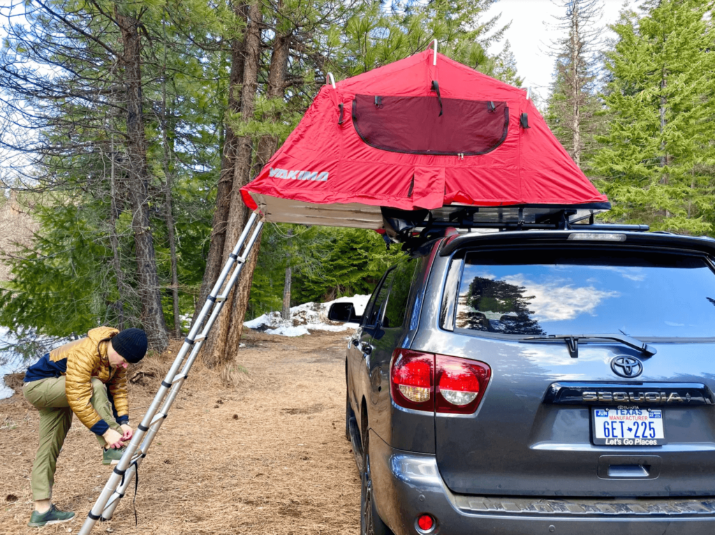 Rooftop tent for rent on Outdoorsy
