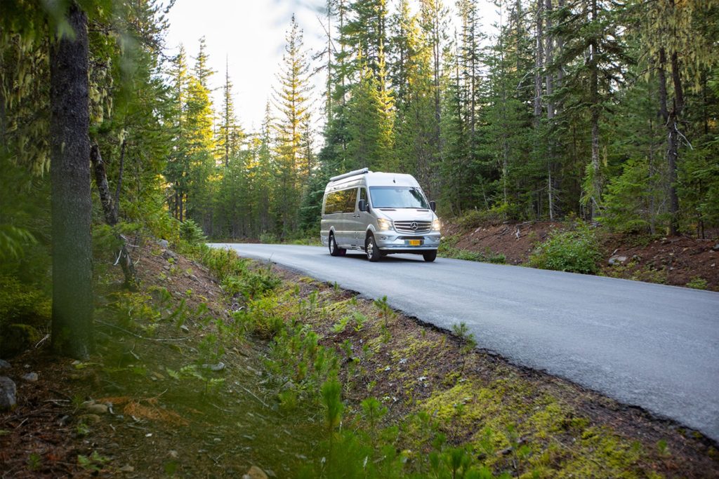 RV driving in Oregon