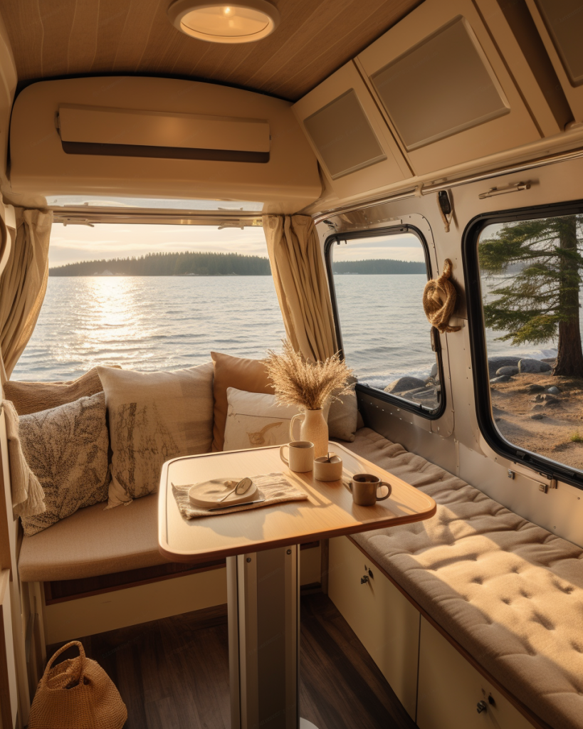 Compact RV at a beach