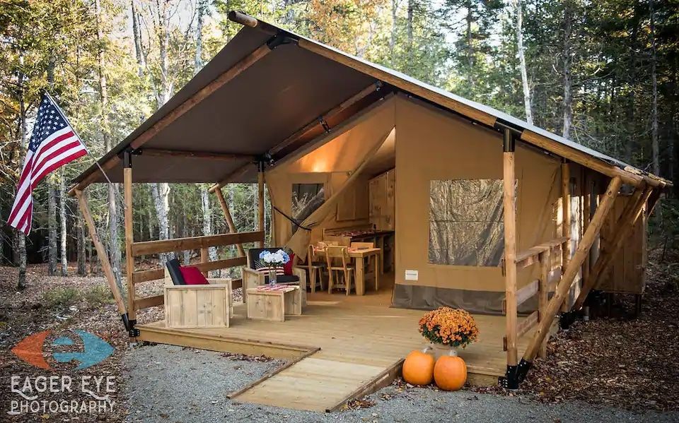 Americana Tent, Go Glamping in Bar Harbor