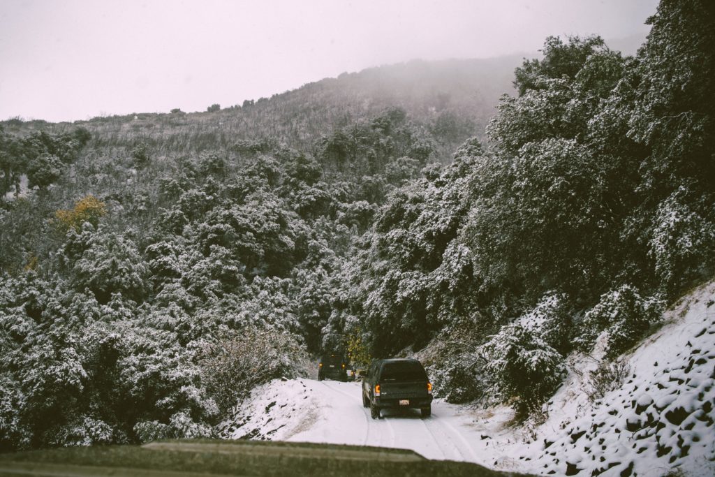 RVing on icy roads