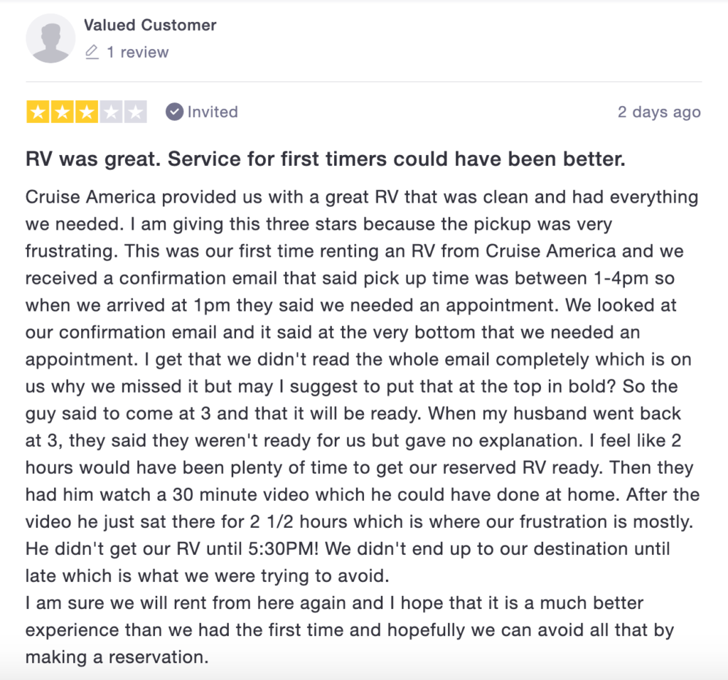 cruise america reviews