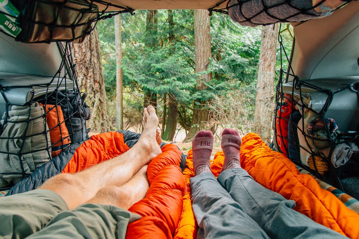 Campervan sleeping