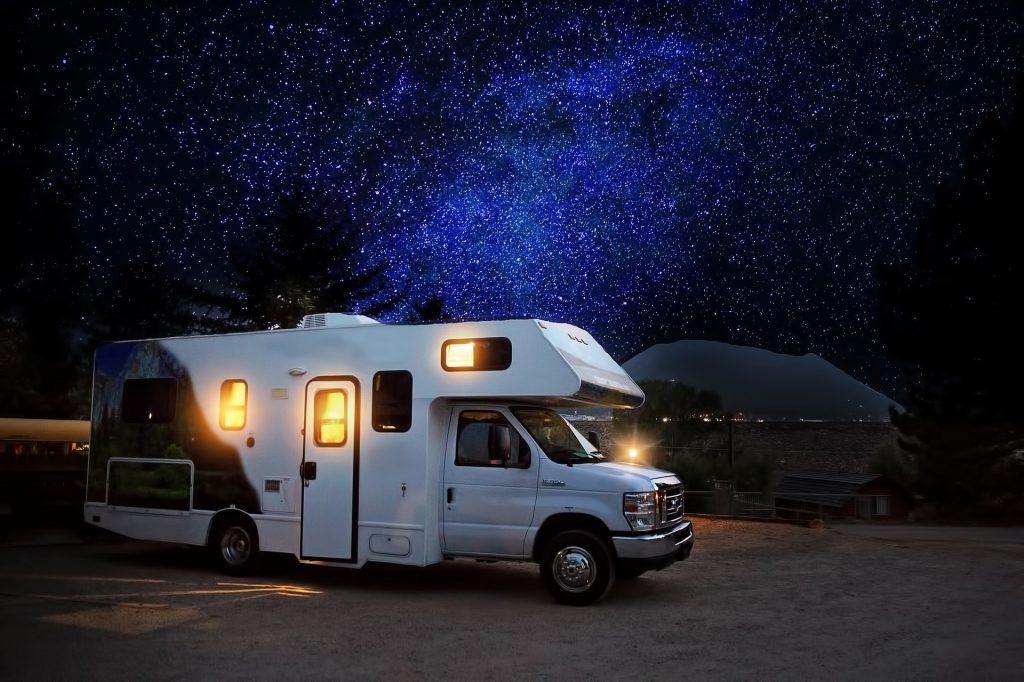 RV at night